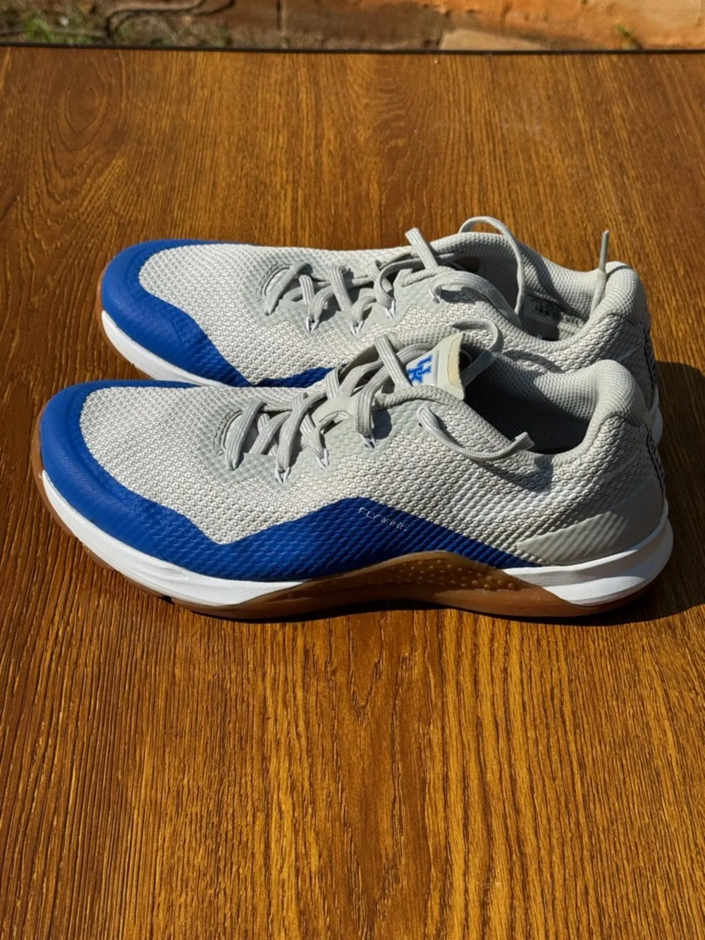 Nike Metcon Repper DXS Flywire Kentucky Wildcats Shoes Gray Gum Sole Men’s 10.5